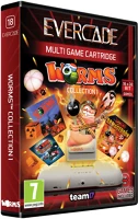Evercade 35;18 #18 worms collection 1 3in1 retro multi game játékszoftver csomag kép
