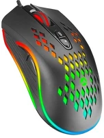Everest SM-G07 Sm-g07 metafor gamer egér, 6400 dpi, 7gomb, optikai, fekete, rgb led kép
