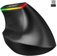 Everest SMW-618 Smw-618 ergonomic rbg optical wireless mouse black kép