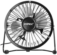 Everest EFN-482 Asztali ventilátor - efn-482 (fém, usb, fekete) kép