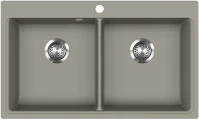 Evido 442064 Quadro 9 gránit mosogató 860x510mm platina kép