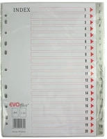 Evo EV4H05 Elválasztólap, műanyag 20 részes kép