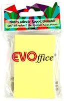 Evo EV6C03GA Jegyzettömb öntapadó, 50x75mm, 100lap,  sárga kép