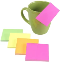 Evo EV6C20 Jegyzettömb, ragasztó nélkül tapadó, 75x75mm, 100lap, static, neon kép