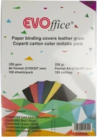Evo EV8B05BM Hátlap, a4, 250 g. bőrhatású 100 db/csomag, sötétkék kép