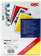 Evo EV8B08GA Hátlap, a4, 250 g. fényes 100 db/csomag,  sárga kép