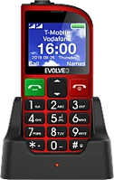 Evolveo 1314789 EVOLVEO EP-800 DualSIM Piros Kártyafüggetlen Mobiltelefon