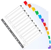 Exacompta 1-12-IG Regiszter karton  a/4 maxi 1-12-ig laminált fülekkel kép