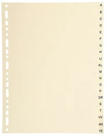 Exacompta 1120E Regiszter karton  a/4 a-z-ig bézs kép