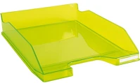 Exacompta 113235D Irattálca műanyag  combo midi a/4+ fényes áttetsző limezöld kép
