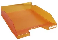 Exacompta 11346D Irattálca műanyag  combo midi a/4+ áttetsző mandarin kép