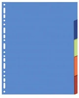 Exacompta 1605E Elválasztólap karton  a/4 5 részes színes 170 g kép