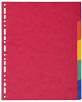 Exacompta 2405E Elválasztólap karton  a/4 maxi 5 részes színes kép