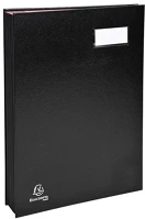 Exacompta 24121E Aláírókönyv  240x320 mm 12 részes fekete kép