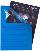 Exacompta 50102E Pólyás iratgyűjtő  a/4 120g kék ablakos kép