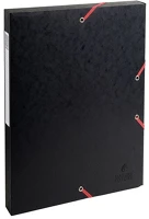 Exacompta 50301E Füzetbox karton  a/4 25 mm gerinccel prespán fekete kép