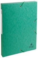 Exacompta 50303E Füzetbox karton  a/4 25 mm gerinccel prespán zöld kép