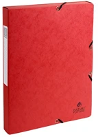 Exacompta 50305E Füzetbox karton  a/4 25 mm gerinccel prespán piros kép