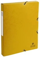 Exacompta 50309E Füzetbox karton  a/4 25 mm gerinccel prespán sárga kép