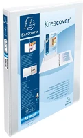 Exacompta 51921E Gyűrűs könyv kreacover a/4 2 gyűrűs 38 mm gerinccel panorámás pvc fehér (20 mm) kép