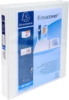 Exacompta 51946E Gyűrűs könyv  kreacover a/4 4 gyűrűs 47 mm gerinccel panorámás pvc fehér (25mm) kép