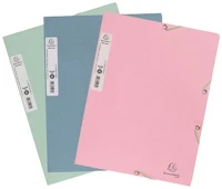 Exacompta 55239E Gumis mappa karton  autentik a/4 vegyes színek kép