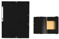 Exacompta 55301E Gumis mappa karton  a/4 355g fekete kép