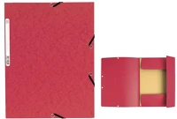 Exacompta 55305E Gumis mappa karton  a/4 355g piros kép