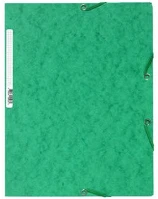 Exacompta 55503E Gumis mappa karton  prespán a/4 zöld kép