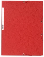 Exacompta 55505E Gumis mappa karton  prespán a/4 piros kép