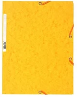 Exacompta 55509E Gumis mappa karton  prespán a/4 sárga kép