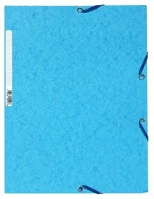 Exacompta 55519E Gumis mappa karton  prespán a/4 türkiz kép
