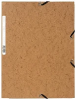Exacompta 55524E Gumis mappa karton  prespán a/4 barna kép