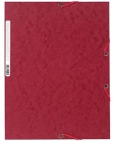 Exacompta 55525E Gumis mappa karton  prespán a/4 cseresznyepiros kép