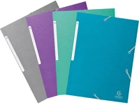 Exacompta 55650E Gumis mappa karton  teksto a/4 vegyes színek kép