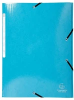 Exacompta 55827E Gumis mappa karton  iderama a/4 világoskék kép