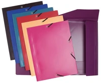 Exacompta 55900E Gumis mappa pp  opaque a/4 vegyes színek kép