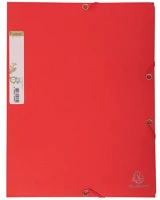 Exacompta 56985E Gumis mappa karton  forever a/4 piros kép