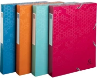 Exacompta 59210E Füzetbox  maia a/4 40 mm gerinccel pp vegyes színek kép