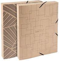 Exacompta 59247E Füzetbox karton  eterneco a/4 25 mm gerinccel vegyes minták kép