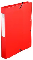 Exacompta 59785E Füzetbox pp  exabox-opaque a/4 40 mm gerinccel gumis piros kép