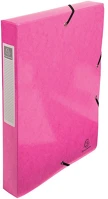 Exacompta 59924E Füzetbox karton  iderama a/4 40 mm gerinccel gumis rózsaszín kép