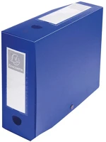 Exacompta 59932E Füzetbox pp  opaque a/4 100 mm gerinccel patentos kék kép