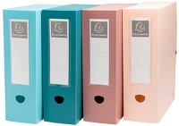 Exacompta 89470E Füzetbox pp  skandi a/4 100 mm gerinccel patentos vegyes színek kép