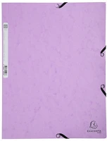 Exacompta A/4 PASZTELLLILA Gumis mappa karton  aquarel a/4 pasztelllila kép