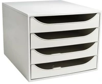 Exacompta COR_EX228606D Irattároló, műanyag, 4 fiókos,  