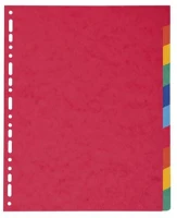 Exacompta COR_EX2410E Regiszter, karton, a4+, 10 részes, színes kép