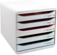 Exacompta COR_EX309303D Irattároló, műanyag, 5 fiókos,  