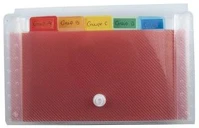 Exacompta COR_EX55498E Harmonikamappa, 180x110 mm, pp, 6 rekeszes, kép