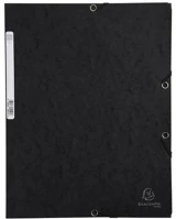 Exacompta COR_EX55501E Gumis mappa, prespán, a4, fekete kép